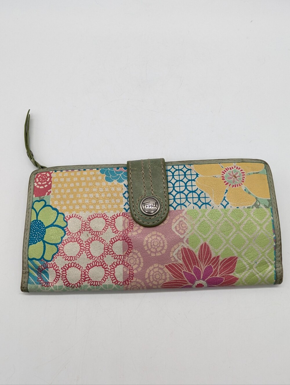 Fossil Multicolor Floral Patchwork Women’s Wallet